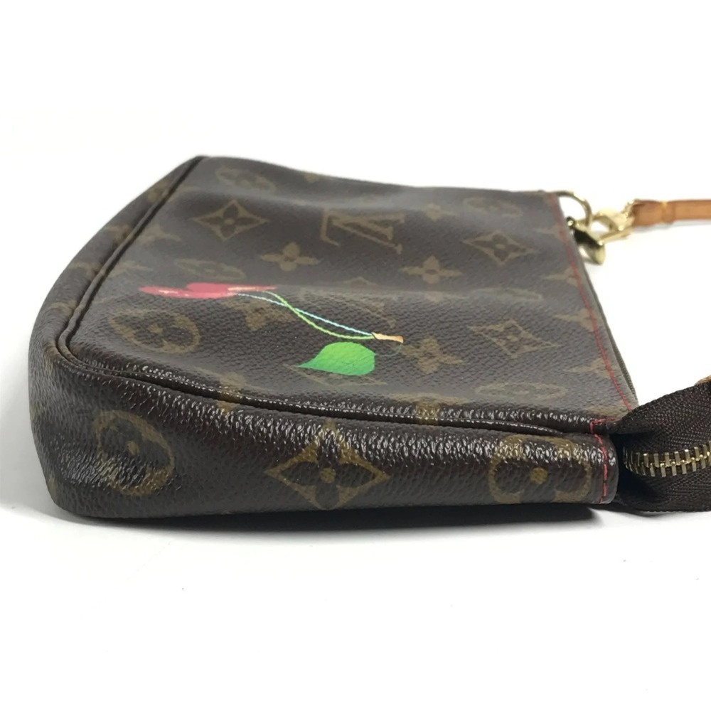 LOUIS VUITTON Brown Monogram Canvas Pochette Mini Bag - Picture 4 of 11